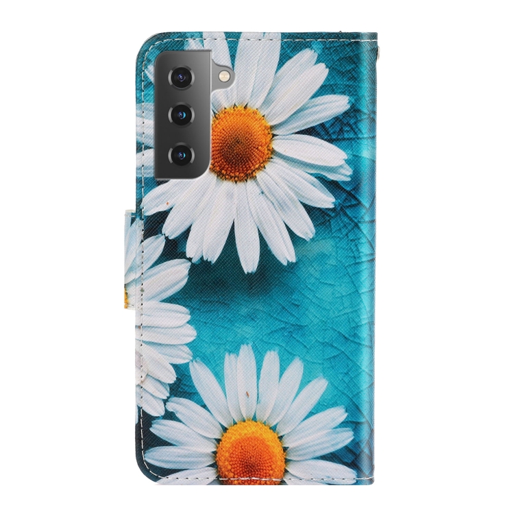 For Samsung Galaxy S23+ 5G Colored Drawing Pattern Leather Phone Case(Daisy) For Samsung Galaxy S23+ 5G Colored Drawing Pattern Leather Phone Case(Daisy)