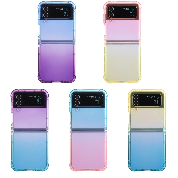 For Samsung Galaxy Z Flip4 5G Gradient Color Shockproof Phone Case(Gradient Pink Yellow) For Samsung Galaxy Z Flip4 5G Gradient Color Shockproof Phone Case(Gradient Pink Yellow)