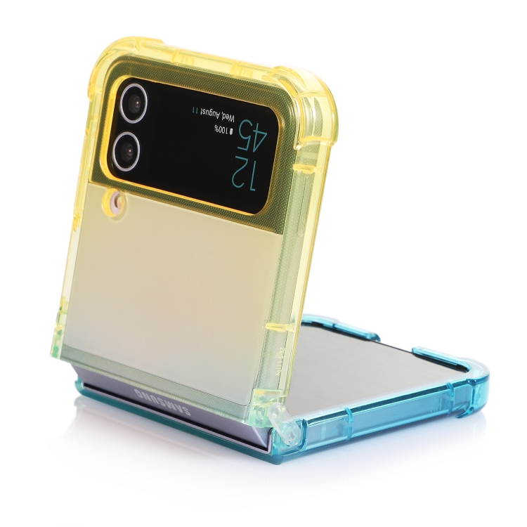 For Samsung Galaxy Z Flip4 5G Gradient Color Shockproof Phone Case(Gradient Pink Yellow) For Samsung Galaxy Z Flip4 5G Gradient Color Shockproof Phone Case(Gradient Pink Yellow)