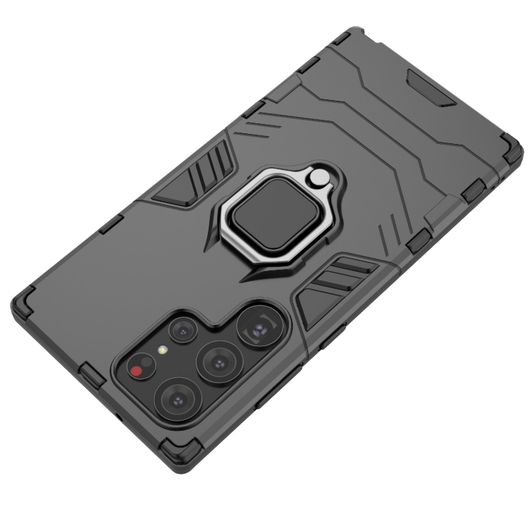 For Samsung Galaxy S23 Ultra 5G Magnetic Ring Holder PC + TPU Phone Case(Red) For Samsung Galaxy S23 Ultra 5G Magnetic Ring Holder PC + TPU Phone Case(Red)