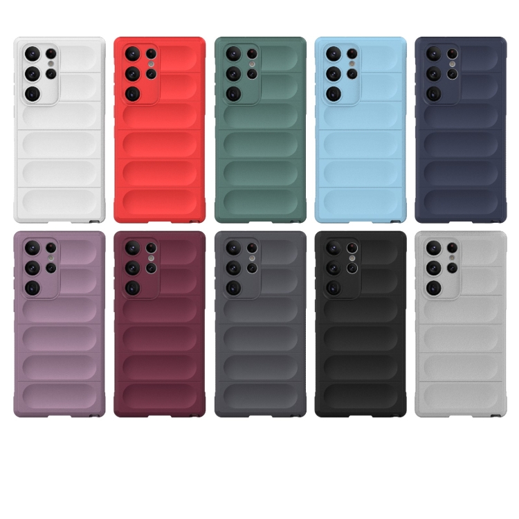 For Samsung Galaxy S23 Ultra 5G Magic Shield TPU + Flannel Phone Case(White) For Samsung Galaxy S23 Ultra 5G Magic Shield TPU + Flannel Phone Case(White)