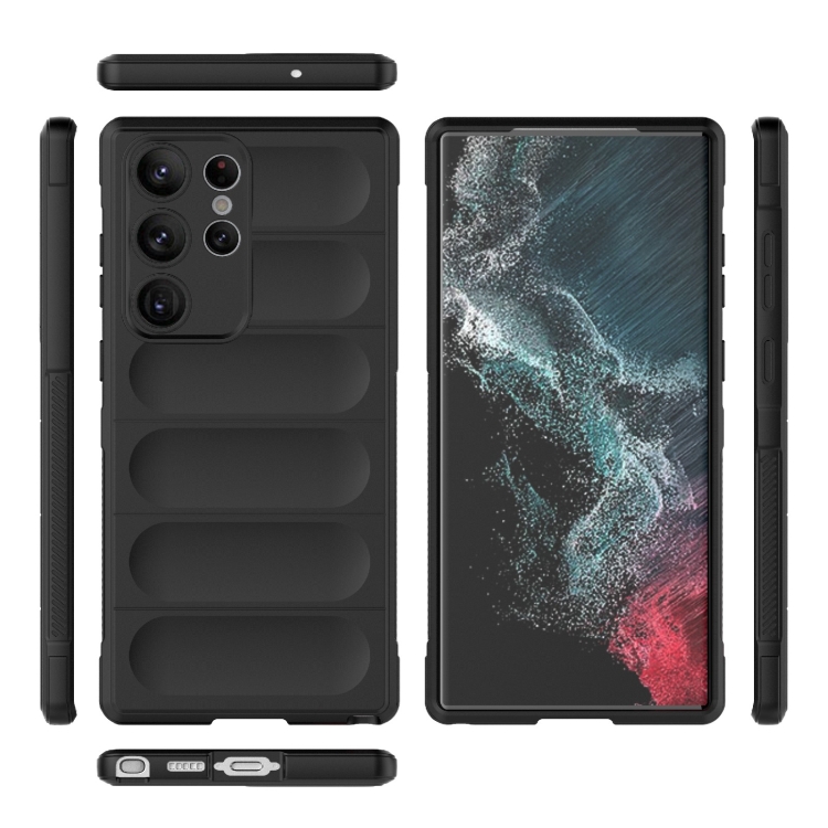 For Samsung Galaxy S23 Ultra 5G Magic Shield TPU + Flannel Phone Case(White) For Samsung Galaxy S23 Ultra 5G Magic Shield TPU + Flannel Phone Case(White)