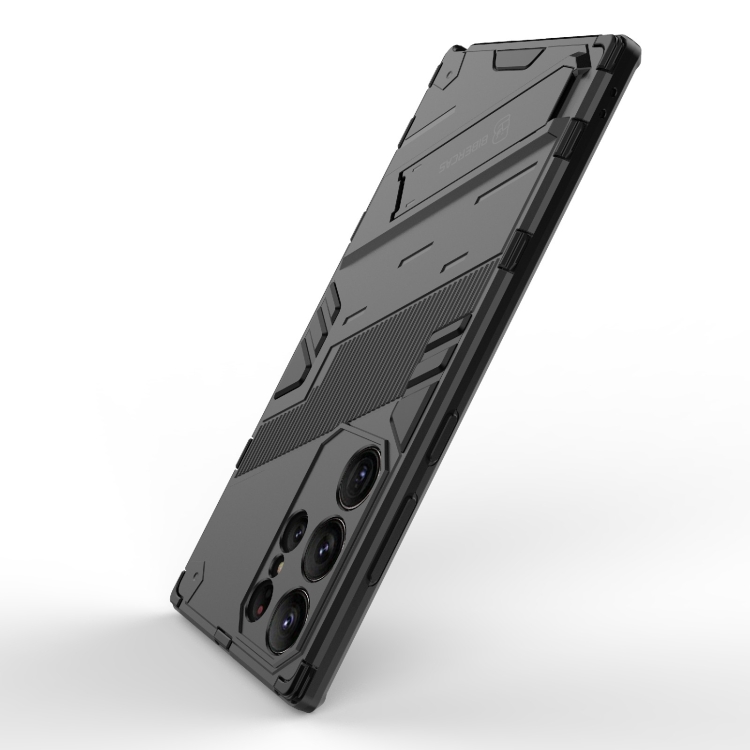 For Samsung Galaxy S23 Ultra 5G Punk Armor 2 in 1 PC + TPU Shockproof Phone Case with Invisible Holder(Black) For Samsung Galaxy S23 Ultra 5G Punk Armor 2 in 1 PC + TPU Shockproof Phone Case with Invisible Holder(Black)