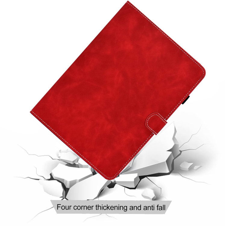 For iPad 10th Gen 10.9 2022 Cowhide Texture Tablet Leather Smart Case(Red) For iPad 10th Gen 10.9 2022 Cowhide Texture Tablet Leather Smart Case(Red)
