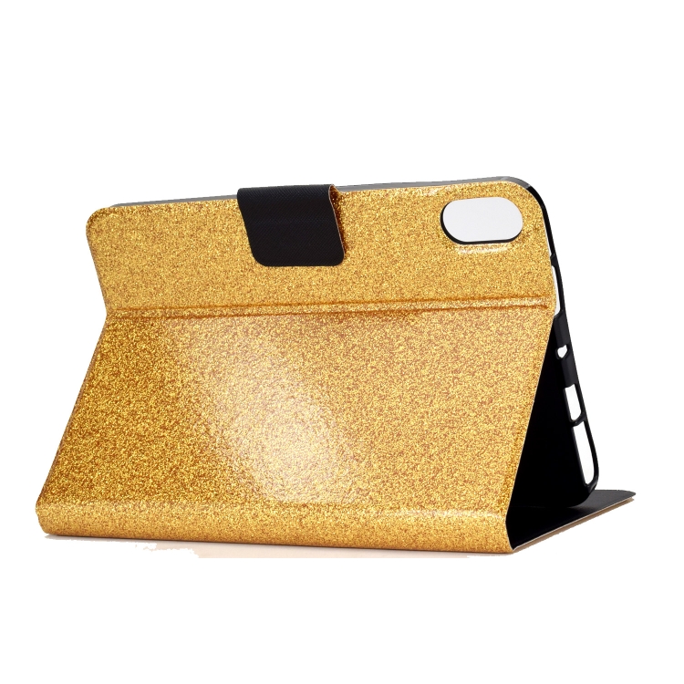 For iPad 10th Gen 10.9 2022 Varnish Glitter Powder Smart Leather Tablet Case(Yellow) For iPad 10th Gen 10.9 2022 Varnish Glitter Powder Smart Leather Tablet Case(Yellow)