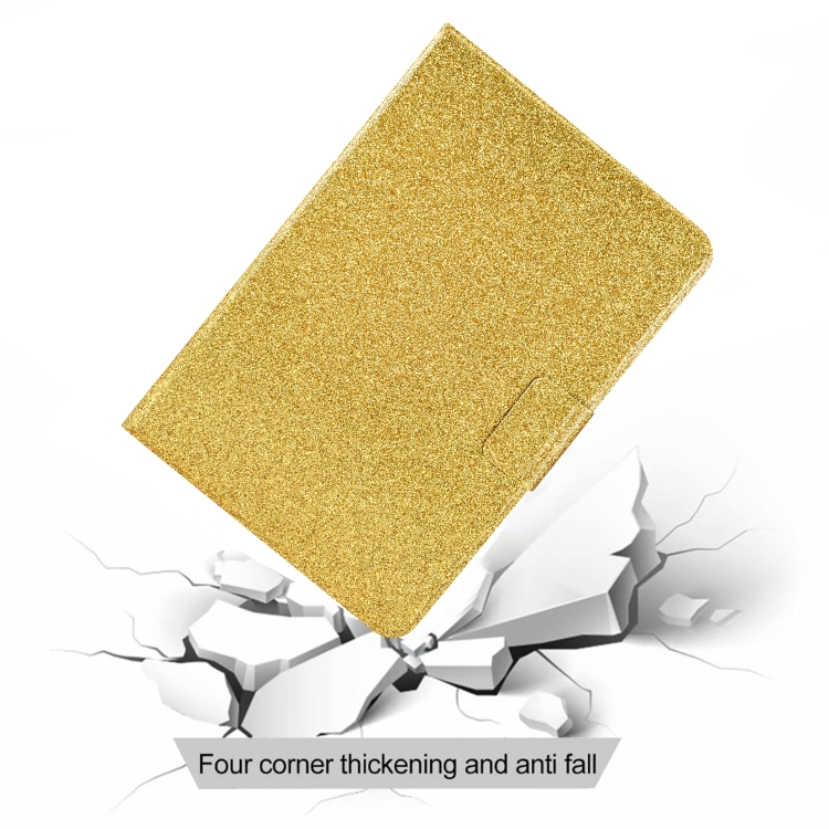 For iPad 10th Gen 10.9 2022 Varnish Glitter Powder Smart Leather Tablet Case(Yellow) For iPad 10th Gen 10.9 2022 Varnish Glitter Powder Smart Leather Tablet Case(Yellow)