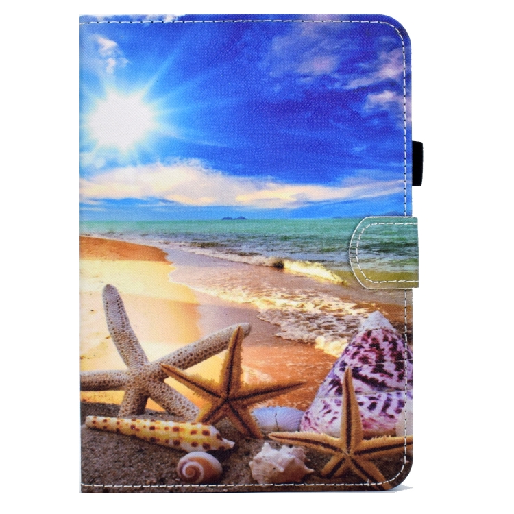 For iPad 10th Gen 10.9 2022 Colored Drawing Stitching Smart Leather Tablet Case(Blue Sky Starfish) For iPad 10th Gen 10.9 2022 Colored Drawing Stitching Smart Leather Tablet Case(Blue Sky Starfish)