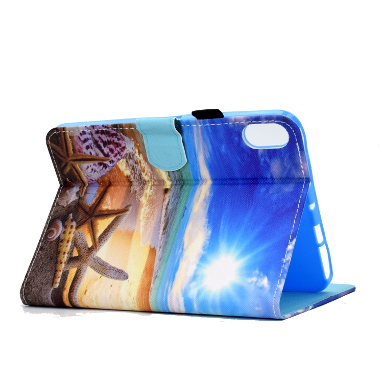 For iPad 10th Gen 10.9 2022 Colored Drawing Stitching Smart Leather Tablet Case(Blue Sky Starfish) For iPad 10th Gen 10.9 2022 Colored Drawing Stitching Smart Leather Tablet Case(Blue Sky Starfish)