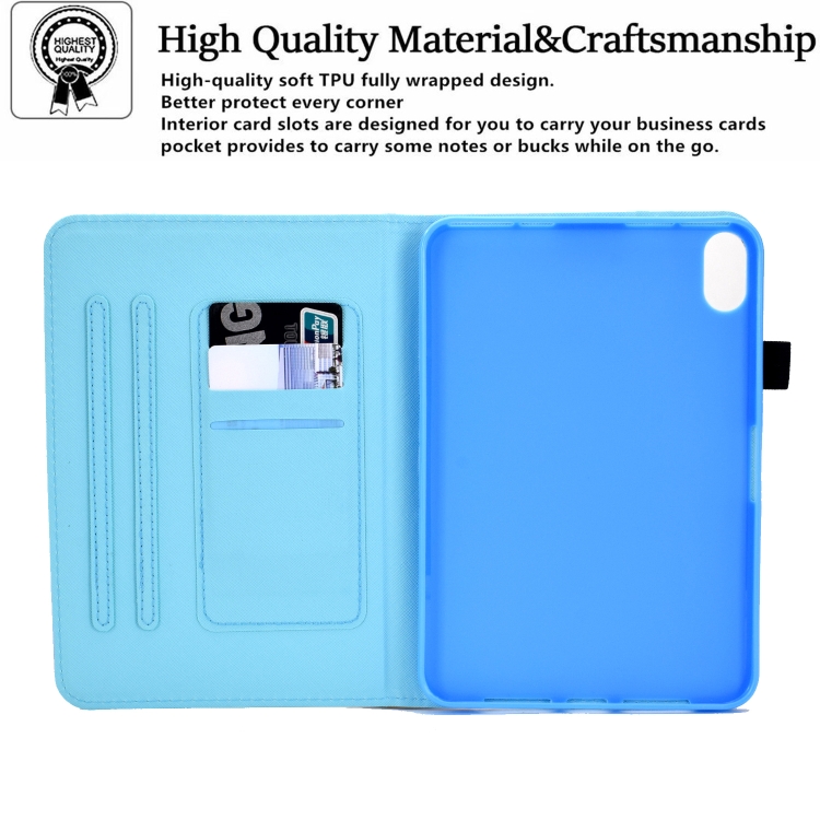 For iPad 10th Gen 10.9 2022 Colored Drawing Stitching Smart Leather Tablet Case(Butterflies) For iPad 10th Gen 10.9 2022 Colored Drawing Stitching Smart Leather Tablet Case(Butterflies)