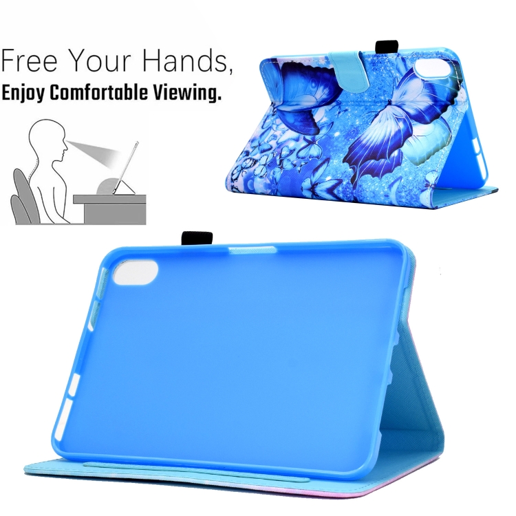 For iPad 10th Gen 10.9 2022 Colored Drawing Stitching Smart Leather Tablet Case(Butterflies) For iPad 10th Gen 10.9 2022 Colored Drawing Stitching Smart Leather Tablet Case(Butterflies)