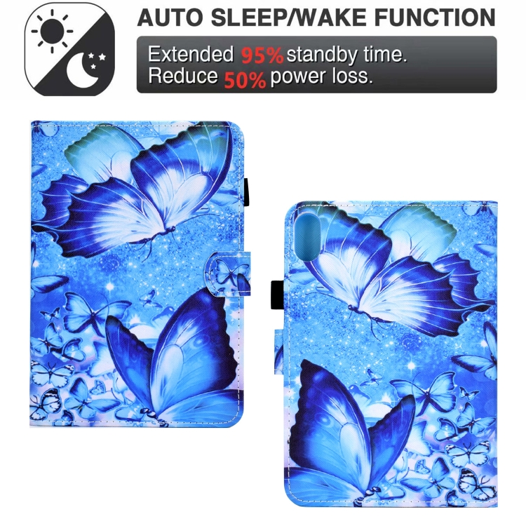 For iPad 10th Gen 10.9 2022 Colored Drawing Stitching Smart Leather Tablet Case(Butterflies) For iPad 10th Gen 10.9 2022 Colored Drawing Stitching Smart Leather Tablet Case(Butterflies)