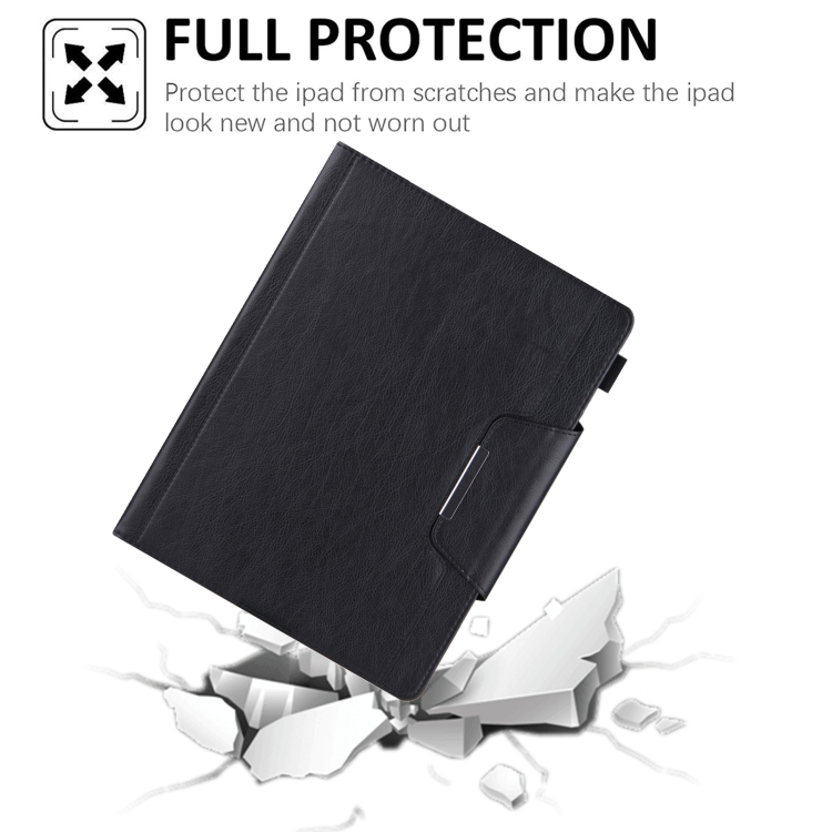 For iPad 10th Gen 10.9 2022 Solid Color Metal Buckle Leather Smart Tablet Case(Black) For iPad 10th Gen 10.9 2022 Solid Color Metal Buckle Leather Smart Tablet Case(Black)