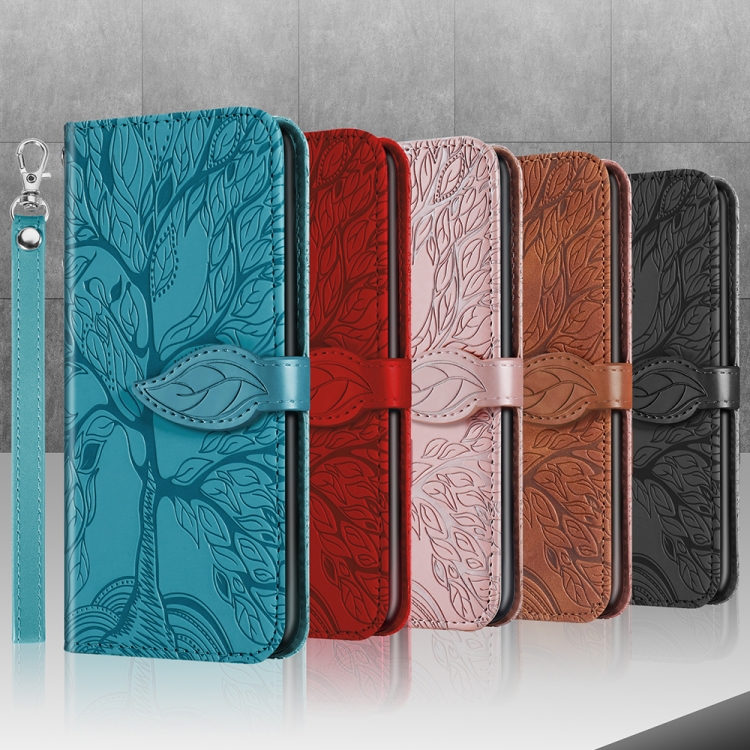 For Samsung Galaxy S23+ 5G Life Tree Embossing Pattern Leather Phone Case(Black) For Samsung Galaxy S23+ 5G Life Tree Embossing Pattern Leather Phone Case(Black)