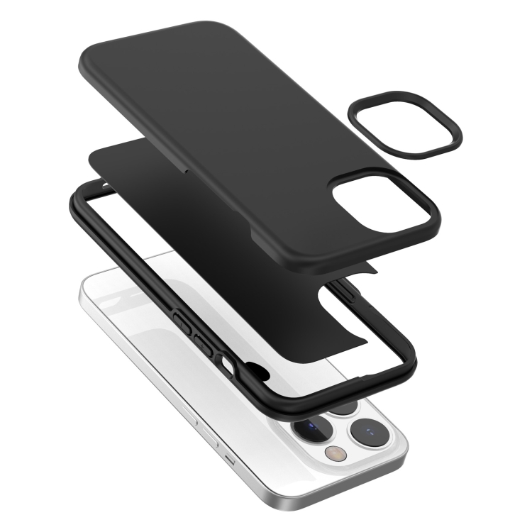 For iPhone14 Pro Max Rubber Oil Surface Phone Case(Black) For iPhone14 Pro Max Rubber Oil Surface Phone Case(Black)
