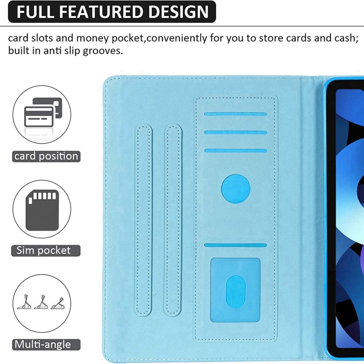For iPad 10th Gen 10.9 2022 Colored Drawing Leather Smart Tablet Case(Dual Colorful Butterflies) For iPad 10th Gen 10.9 2022 Colored Drawing Leather Smart Tablet Case(Dual Colorful Butterflies)