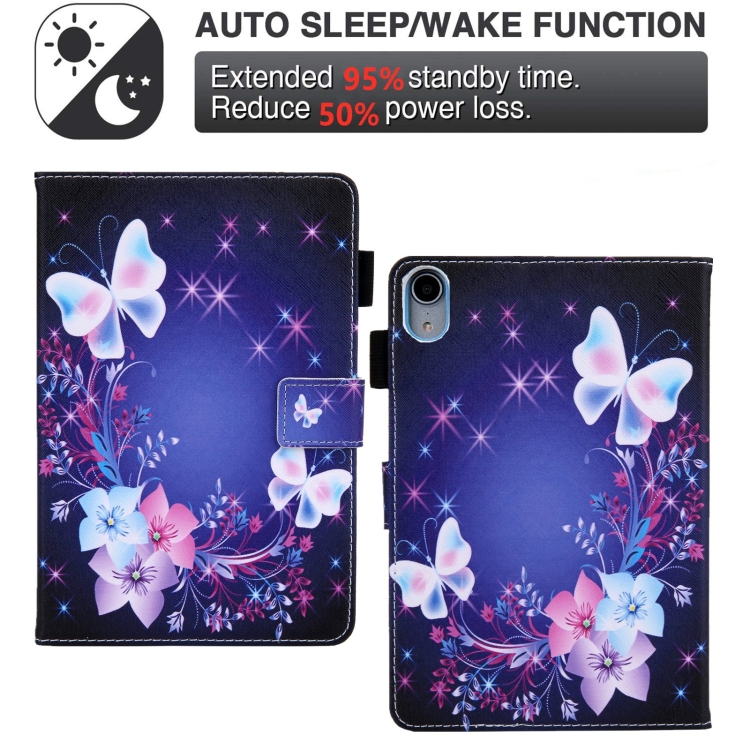 For iPad 10th Gen 10.9 2022 Colored Drawing Leather Smart Tablet Case(Dual Colorful Butterflies) For iPad 10th Gen 10.9 2022 Colored Drawing Leather Smart Tablet Case(Dual Colorful Butterflies)