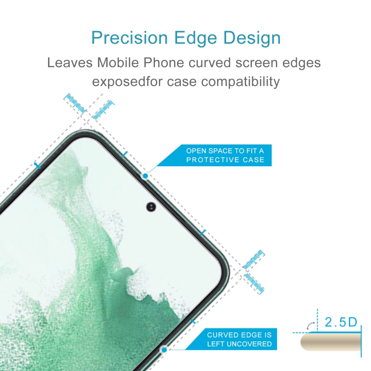 For Samsung Galaxy S23+ 5G 50pcs 0.26mm 9H 2.5D Tempered Glass Film, Fingerprint Unlocking Is Not Supported For Samsung Galaxy S23+ 5G 50pcs 0.26mm 9H 2.5D Tempered Glass Film, Fingerprint Unlocking Is Not Supported
