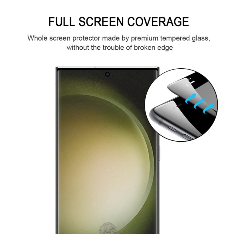 For Samsung Galaxy S23 Ultra 5G 3D Curved Edge Full Screen Edge Glue Tempered Glass Film For Samsung Galaxy S23 Ultra 5G 3D Curved Edge Full Screen Edge Glue Tempered Glass Film
