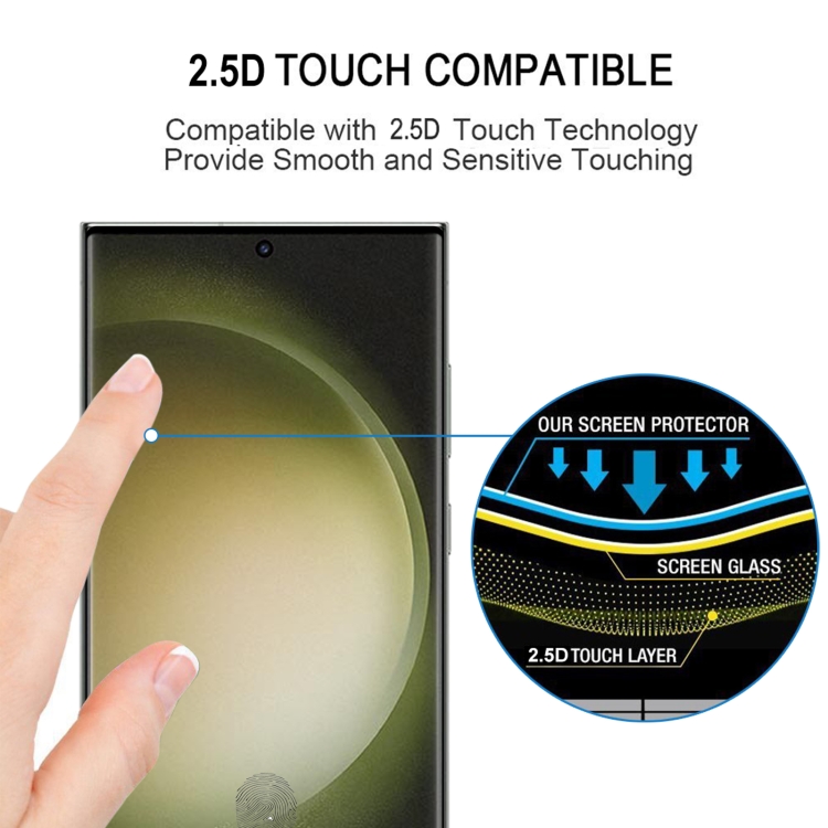 For Samsung Galaxy S23 Ultra 5G 3D Curved Edge Full Screen Edge Glue Tempered Glass Film For Samsung Galaxy S23 Ultra 5G 3D Curved Edge Full Screen Edge Glue Tempered Glass Film