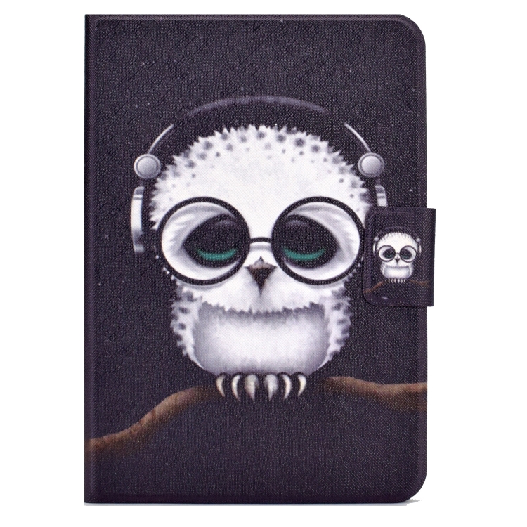 For iPad 10th Gen 10.9 2022 Electric Pressed Colored Drawing Smart Leather Tablet Case(Spectacled Cat) For iPad 10th Gen 10.9 2022 Electric Pressed Colored Drawing Smart Leather Tablet Case(Spectacled Cat)