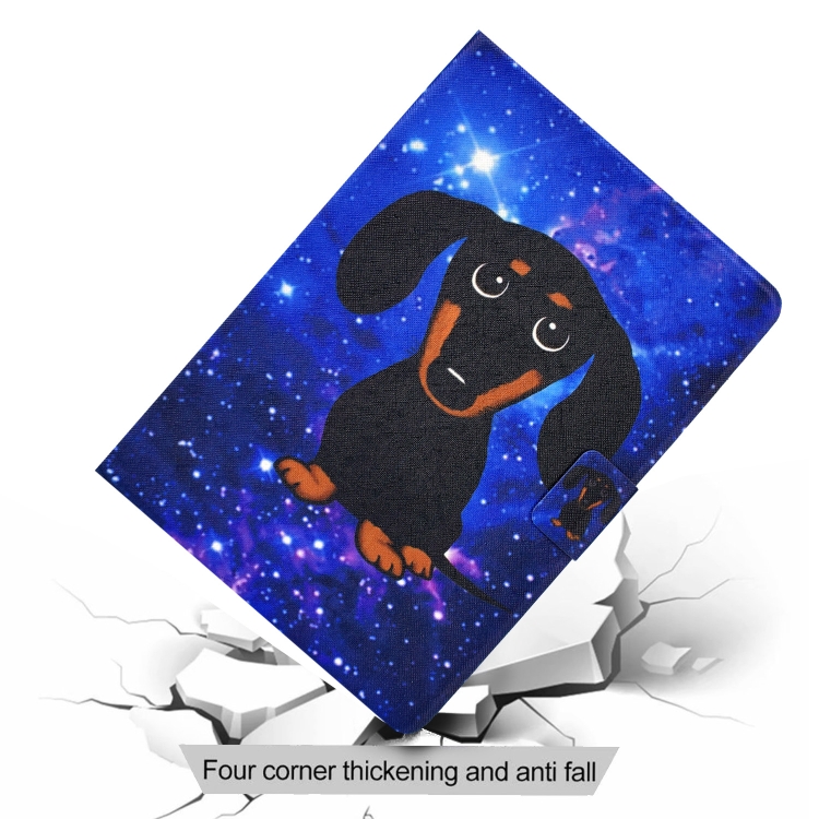 For iPad 10th Gen 10.9 2022 Electric Pressed Colored Drawing Smart Leather Tablet Case(Little Black Dog) For iPad 10th Gen 10.9 2022 Electric Pressed Colored Drawing Smart Leather Tablet Case(Little Black Dog)