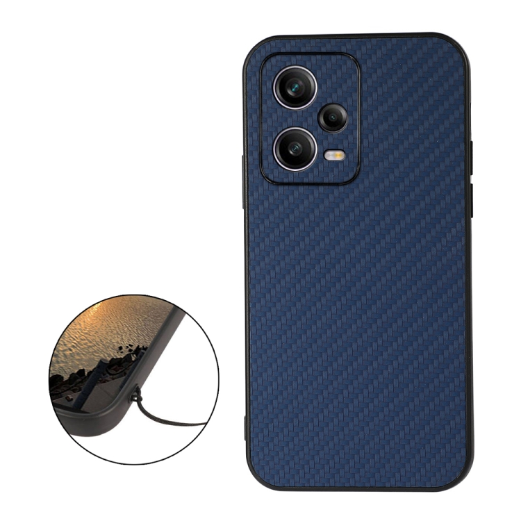 For Xiaomi Redmi Note 12 Pro 5G China Brushed Texture Carbon Fiber