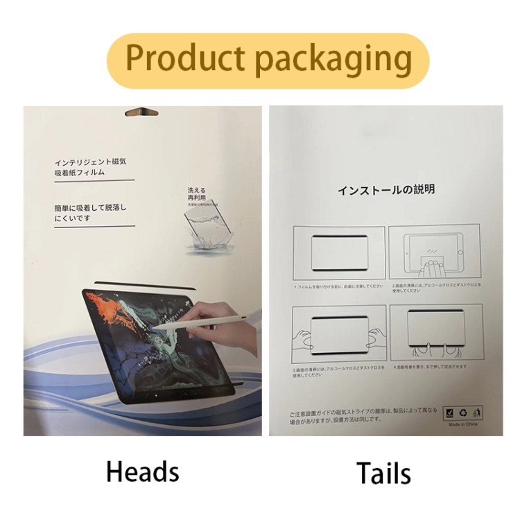 For iPad Pro 12.9 2015 / 2017 Magnetic Removable Tablet Paperfeel Film For iPad Pro 12.9 2015 / 2017 Magnetic Removable Tablet Paperfeel Film