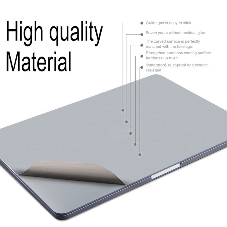 For MacBook Pro 16 inch A2141 (with Touch Bar) 4 in 1 Upper Cover Film + Bottom Cover Film + Full-support Film + Touchpad Film Laptop Body Protective Film Sticker(Space Gray) For MacBook Pro 16 inch A2141 (with Touch Bar) 4 in 1 Upper Cover Film + Bottom Cover Film + Full-support Film + Touchpad Film Laptop Body Protective Film Sticker(Space Gray)