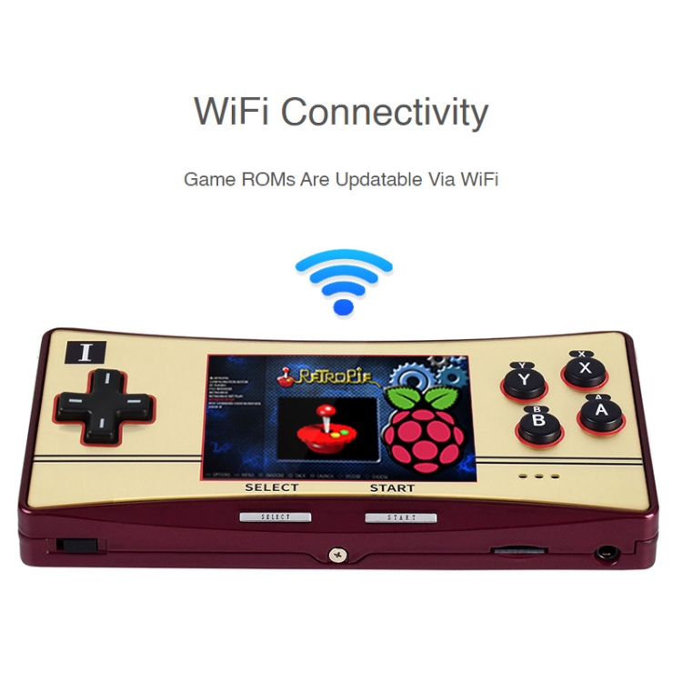 Base per console di gioco portatile Waveshare GPM280 WiFi su Raspberry Pi  Zero, 2 W con scheda TF da 32 GB (spina americana)