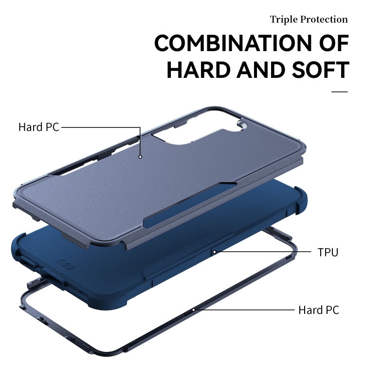For Samsung Galaxy S23 5G TPU + PC Shockproof Phone Case(Royal Blue) For Samsung Galaxy S23 5G TPU + PC Shockproof Phone Case(Royal Blue)