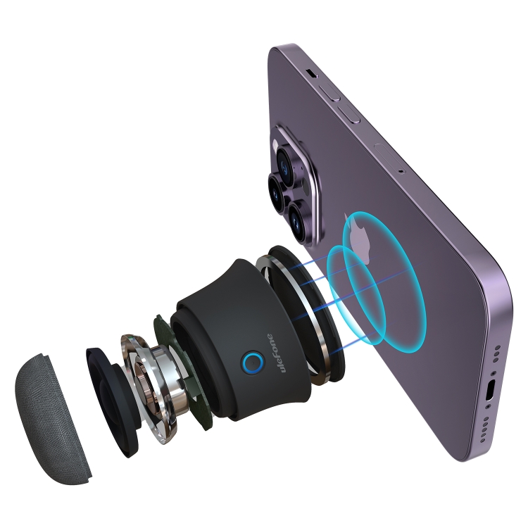 Ulefone Magnet Sound Duo Bluetooth Mini Magnetic Speaker(Black)