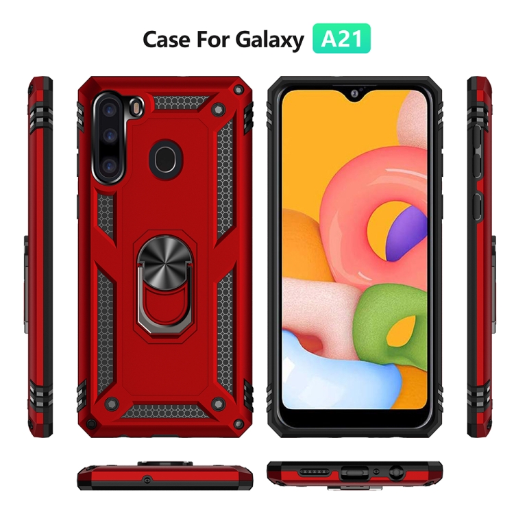 For Galaxy A21 Shockproof TPU PC Protective Case with 360 Degree