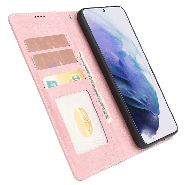 For Samsung Galaxy S23+ 5G Fantasy Classic Skin-feel Calfskin Texture PU Phone Case(Pink) For Samsung Galaxy S23+ 5G Fantasy Classic Skin-feel Calfskin Texture PU Phone Case(Pink)