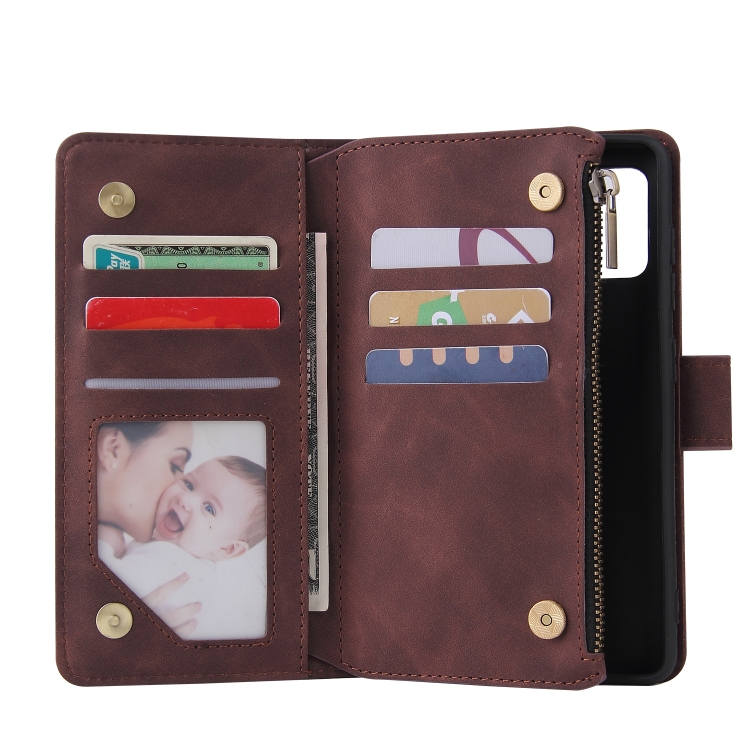 For Galaxy A41 Multifunctional Horizontal Flip Leather Case, with Card Slot & Holder & Zipper Wallet & Photo Frame(Coffee) For Galaxy A41 Multifunctional Horizontal Flip Leather Case, with Card Slot & Holder & Zipper Wallet & Photo Frame(Coffee)