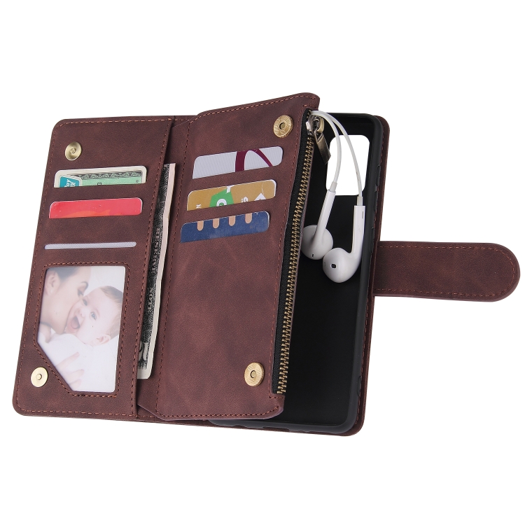 For Galaxy A41 Multifunctional Horizontal Flip Leather Case, with Card Slot & Holder & Zipper Wallet & Photo Frame(Coffee) For Galaxy A41 Multifunctional Horizontal Flip Leather Case, with Card Slot & Holder & Zipper Wallet & Photo Frame(Coffee)