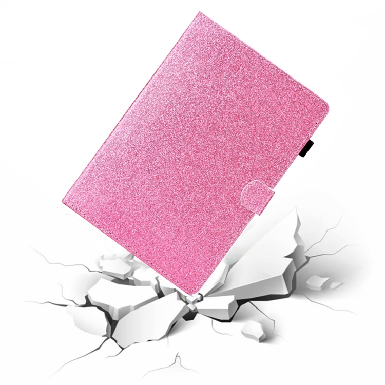 For iPad 10th Gen 10.9 2022 Glossy Glitter Powder Horizontal Flip Leather Tablet Case(Pink) For iPad 10th Gen 10.9 2022 Glossy Glitter Powder Horizontal Flip Leather Tablet Case(Pink)