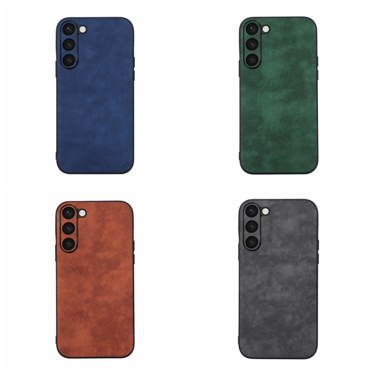 For Samsung Galaxy S23+ 5G Morocco Texture PU Phone Case(Black) For Samsung Galaxy S23+ 5G Morocco Texture PU Phone Case(Black)