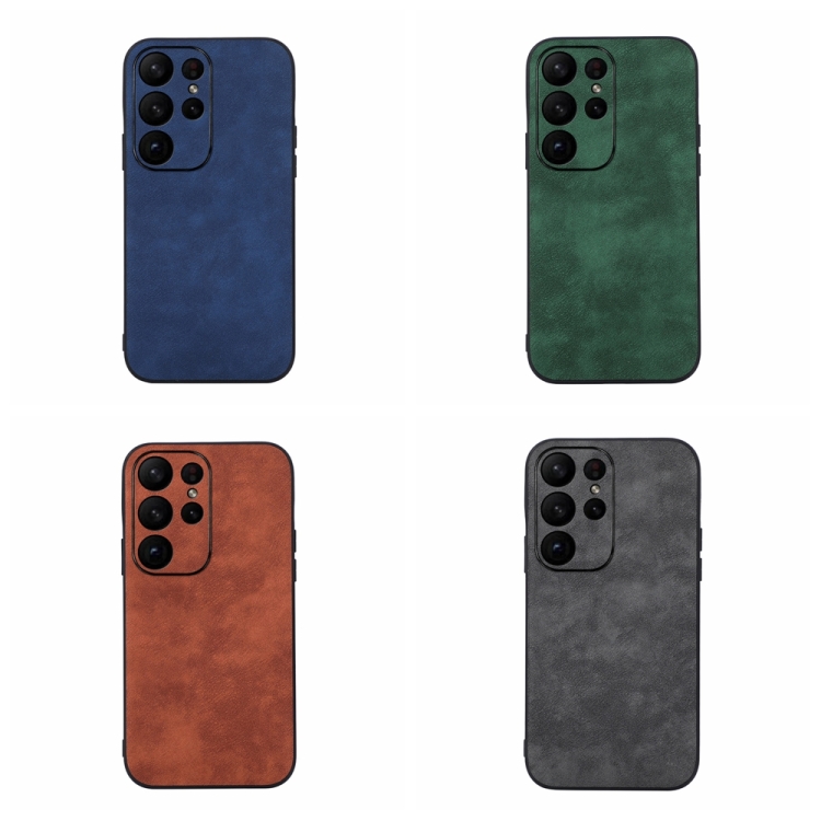 For Samsung Galaxy S23 Ultra 5G Morocco Texture PU Phone Case(Black) For Samsung Galaxy S23 Ultra 5G Morocco Texture PU Phone Case(Black)