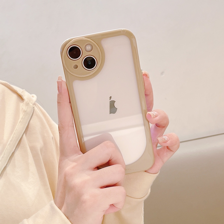 For iPhone 11 Clear Acrylic Soft TPU Phone Case(Khaki) For iPhone 11 Clear Acrylic Soft TPU Phone Case(Khaki)