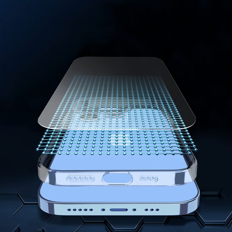 For iPhone 14 wlons Crystal Clear Fine Hole MagSafe Phone Case(Silver) For iPhone 14 wlons Crystal Clear Fine Hole MagSafe Phone Case(Silver)