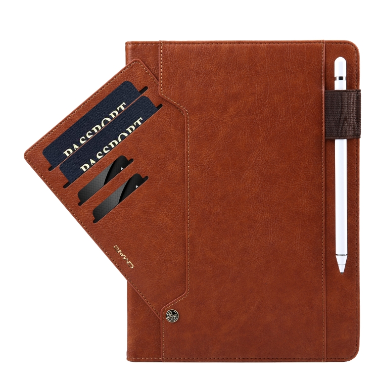 For iPad Pro 11 (2020) CMai2 Tmall Kaka Litchi Texture Horizontal Flip Leather Tablet Case with Holder & Card Slot & Photo Frame & Pen Slot(Brown) For iPad Pro 11 (2020) CMai2 Tmall Kaka Litchi Texture Horizontal Flip Leather Tablet Case with Holder & Card Slot & Photo Frame & Pen Slot(Brown)
