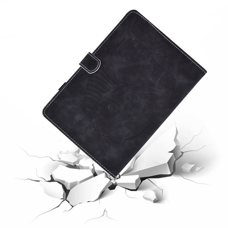 For iPad Air (2019) Embossing Panda Sewing Thread Horizontal Painted Flat Leather Case with Sleep Function & Pen Cover & Anti Skid Strip & Card Slot & Holder(Black) For iPad Air (2019) Embossing Panda Sewing Thread Horizontal Painted Flat Leather Case with Sleep Function & Pen Cover & Anti Skid Strip & Card Slot & Holder(Black)