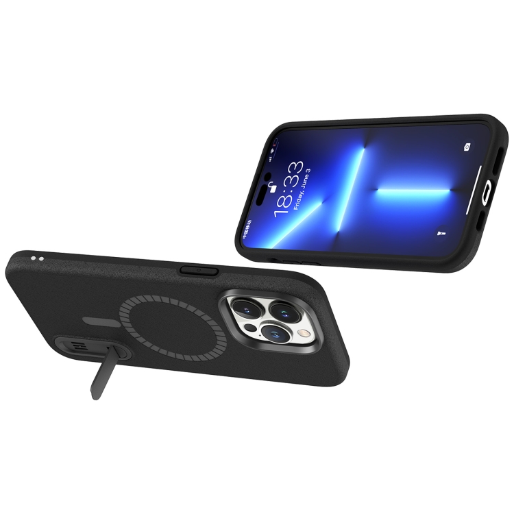 For iPhone 14 Pro Max Terminator Shockproof Phone Case with Holder(Black) For iPhone 14 Pro Max Terminator Shockproof Phone Case with Holder(Black)