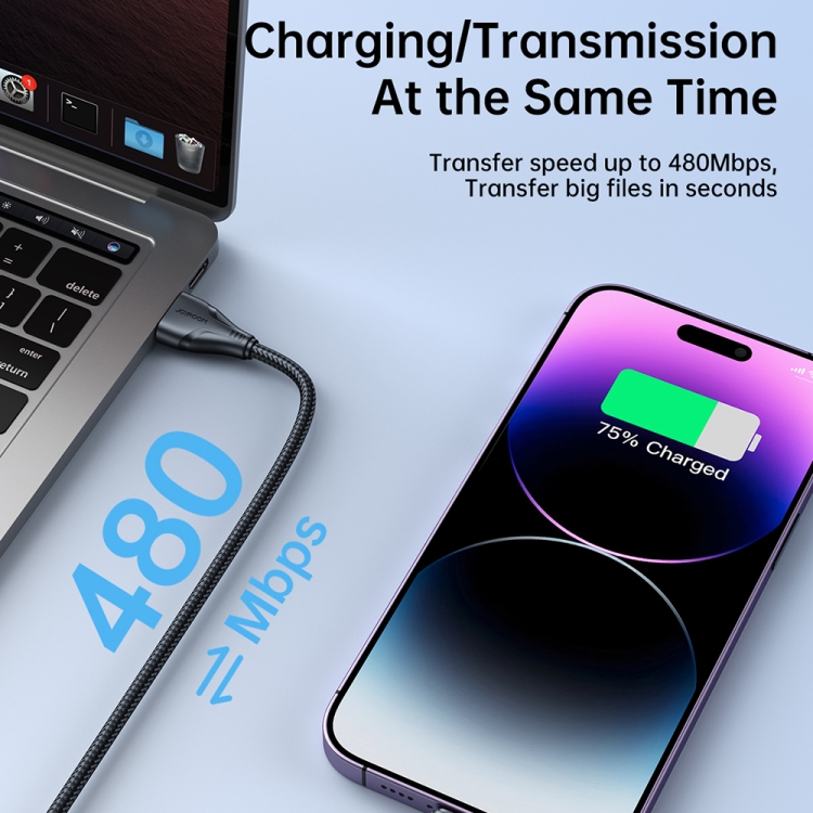JOYROOM 2.4A USB to 8 Pin Surpass Series Fast Charging Data Cable, Length:0.25m(Black) JOYROOM 2.4A USB to 8 Pin Surpass Series Fast Charging Data Cable, Length:0.25m(Black)