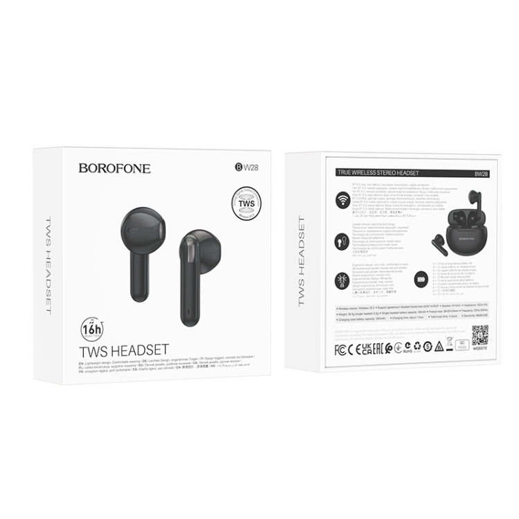 Auriculares Inalambricos In-ear Bluetooth Tws Borofone Bw28