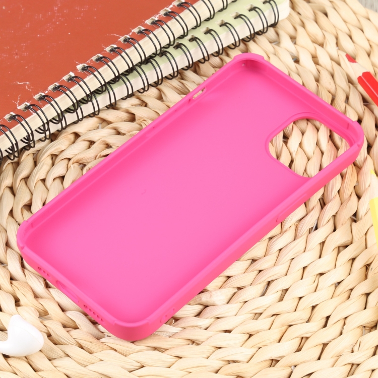 For iPhone 14 Pro Weave Texture Silicone Phone Case(Rose Red) For iPhone 14 Pro Weave Texture Silicone Phone Case(Rose Red)