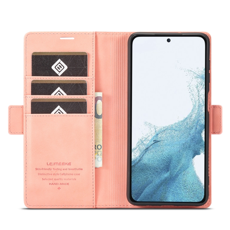 For Samsung Galaxy S23+ 5G LC.IMEEKE PU + TPU Skin-friendly Feeling Leather Phone Case(Rose Gold) For Samsung Galaxy S23+ 5G LC.IMEEKE PU + TPU Skin-friendly Feeling Leather Phone Case(Rose Gold)