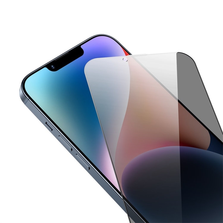 For iPhone 14 / 13 Pro / 13 Baseus 0.3mm AR Transparent Full Screen Anti-peep Tempered Glass Film
