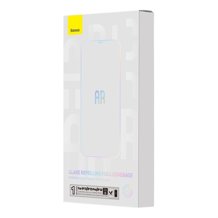 For iPhone 14 / 13 Pro / 13 Baseus 0.3mm AR Transparent Full Screen Anti-peep Tempered Glass Film