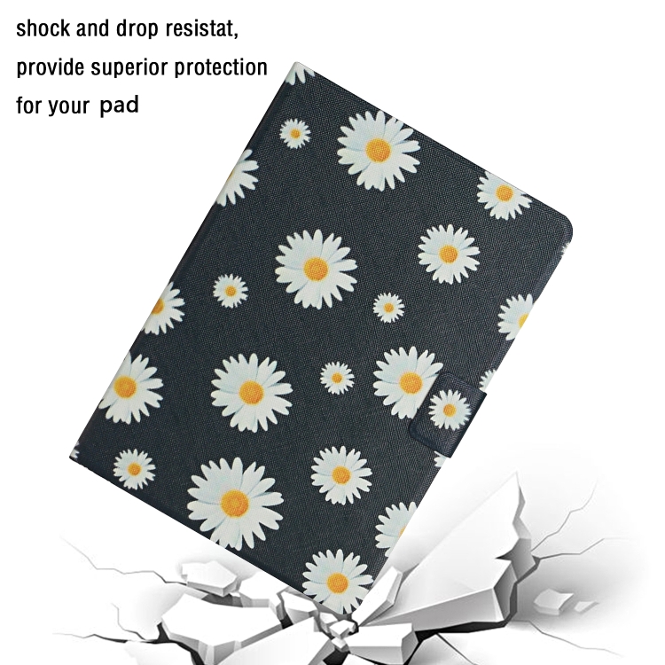 For iPad 10th Gen 10.9 2022 Flower Pattern Flip Leather Smart Tablet Case(Small Daisies)